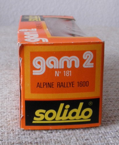Coche de carreras Solido Alpine Rallye 1600 No. 181- 1/43 Die-cast (DEFECTOS, LEER) - Imagen 16 de 19