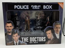 Eaglemoss Doctor Who Ninth Tenth Eleventh Twelfth Docotor Figure 4-Pack NEW