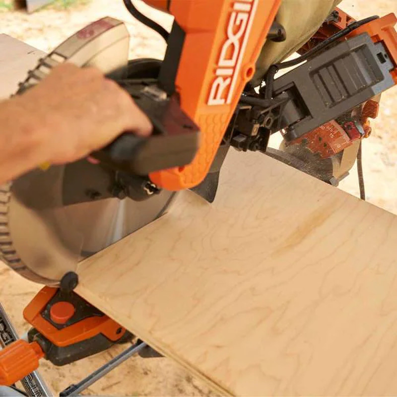 RIDGID 10" Dual Bevel Sliding Miter Saw Led Shadow Worklight Power Tool Orange