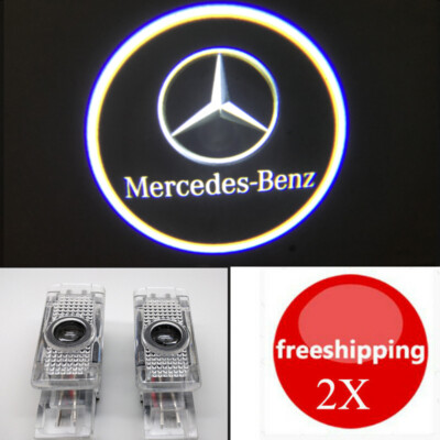 2x Ghost LED Door Step Courtesy Laser Light for Mercedes Benz C W203 SLK CLK SLR
