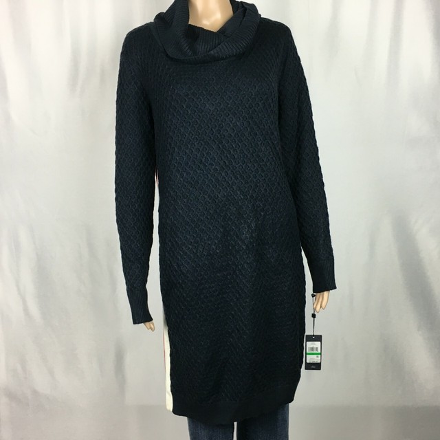 womens navy sweater dress