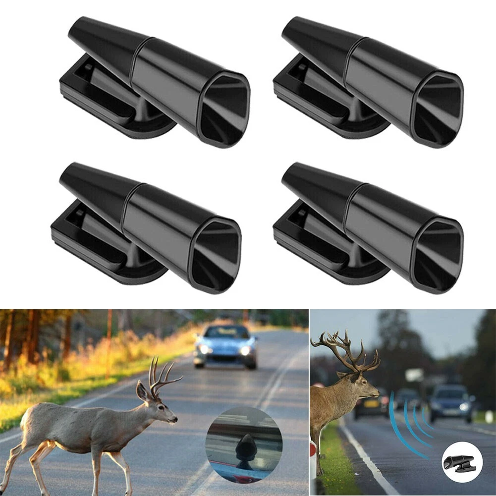 4PCS Ultrasonic Car Deer Whistle Animal Repeller Auto Safety Fits All  Vehicles