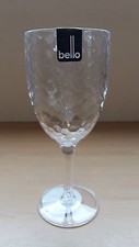 Clear Dimple Effect Bello Plastic Wine Goblet 8cm diameter x 20cm Very Cheap!