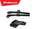 Kawasaki Chain Guide Slider Kit KXF 250 2004 - 05 Suzuki RMZ 250 04 - 06 BLACK