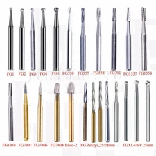 Dental 19mm/Surgical FG Burs 25mm Carbide Bur Friction Grip Round For High Speed