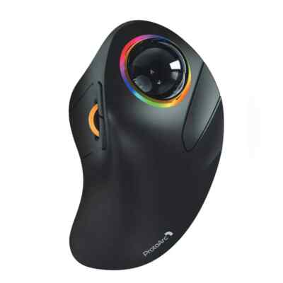 Trackball Maus Wiederaufladbar Kabellos RGB Rollerball 2,4g Mäuse Computer Laptop