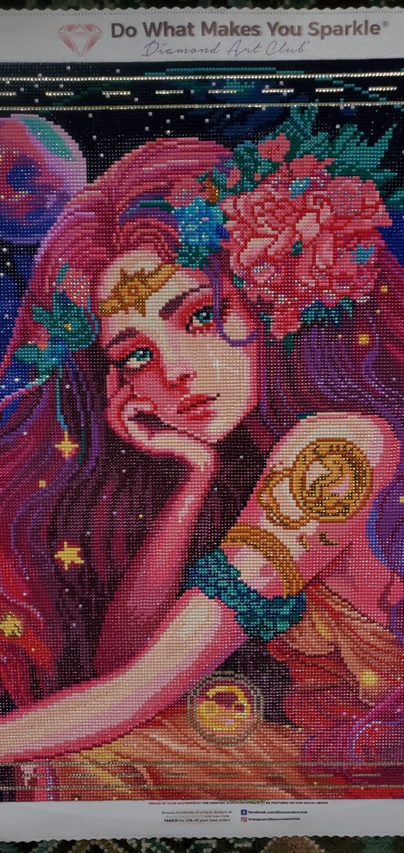 Diamond Art Club (DAC) Zodiac Cancer Square COMPLETED Ready
