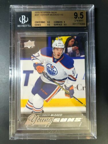2015-16 Connor McDavid Young Guns Rookie BGS 9.5  - Picture 1 of 2
