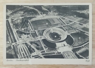 Berlin 1936 Olympics Stadium Complex Postcard - Original See Pics (1M-8)