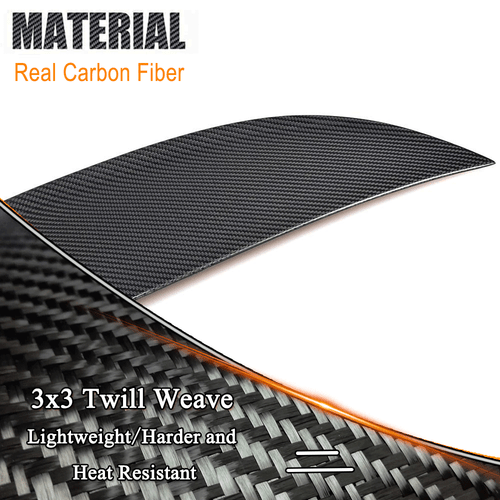 Fit For Porsche Panamera 2014-2016 REAL Carbon Rear Trunk Spoiler Boot Lip Wing  - Bild 9 von 12