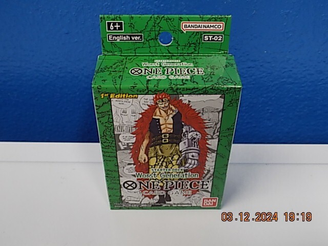 Super Pre-lanzamiento One Piece Peor Generación Starter Deck (ST-02) Sellado Optcg