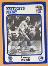 Leroy Byrd Kentucky Wildcats AUTO Signed 1988 Card #269 Lexington KY