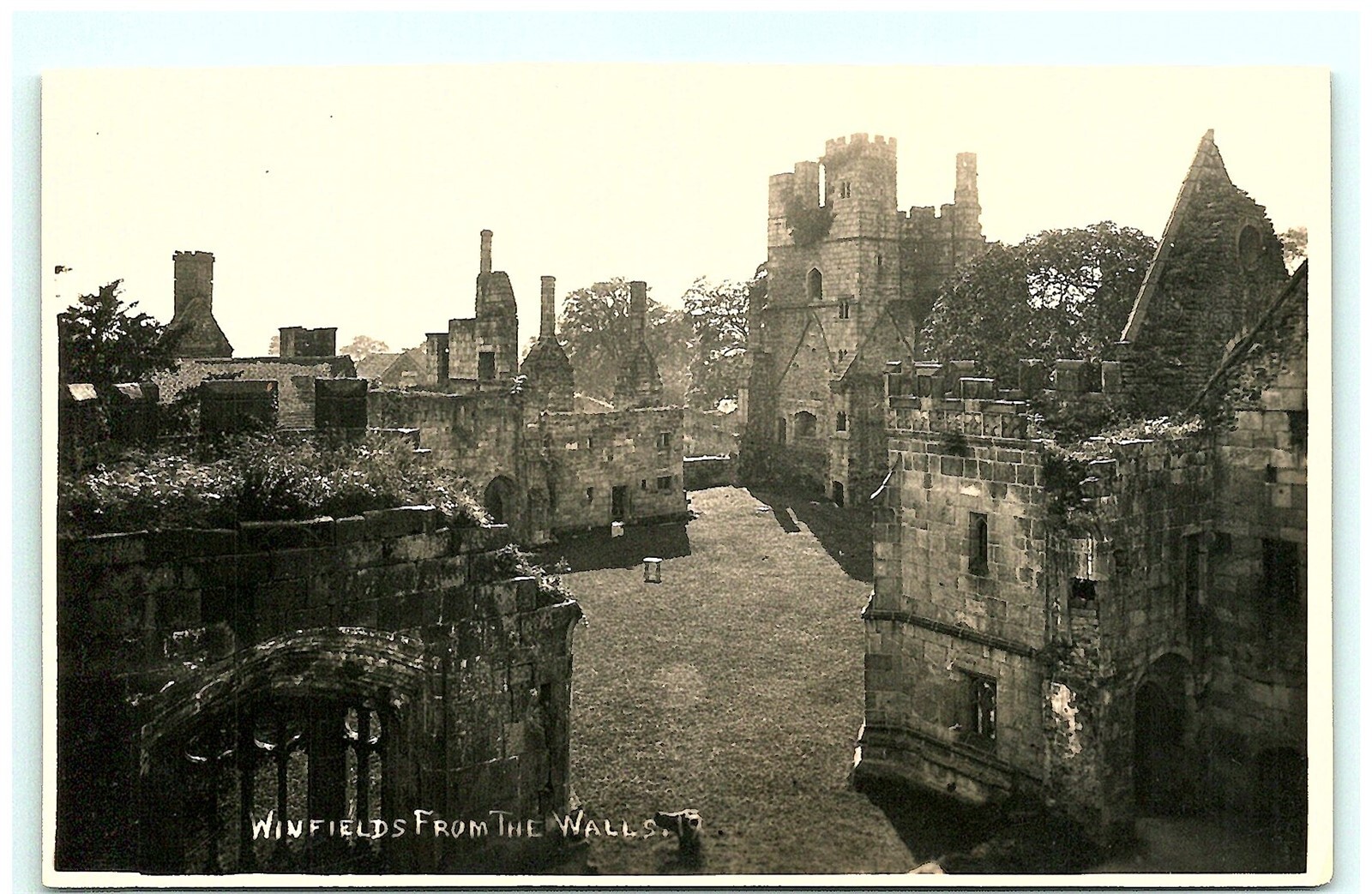 S04-3642, Winfelds From The Walls, Vinatage Real Photo Postcard