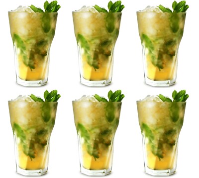 6x Libbey Duratuff Highball Gibraltar Twist 290ml Cocktail Trinkgläser