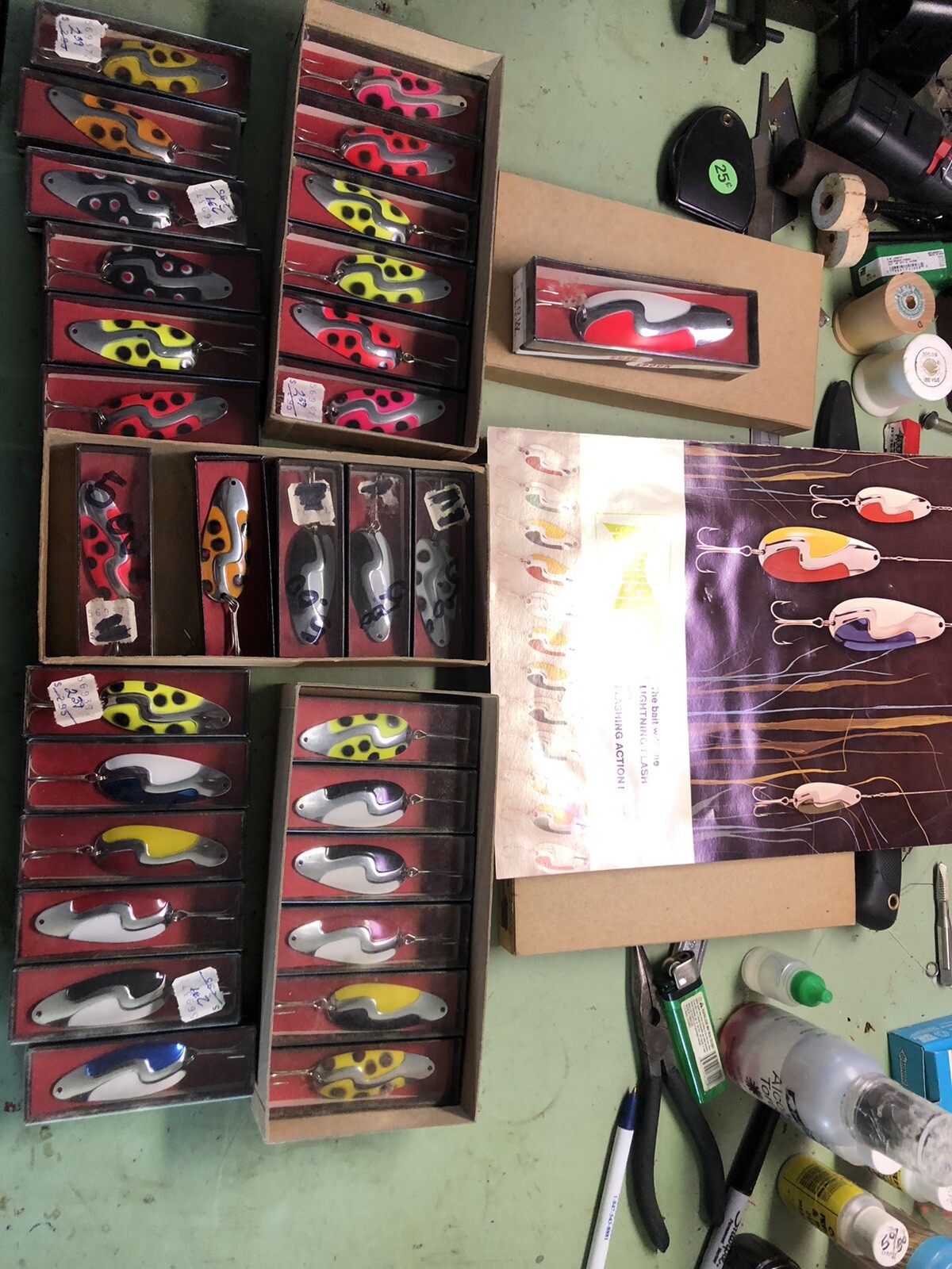 30Vintage Kush Spoons Fishing Spoons, New In Boxes With Brochure eBay