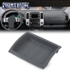 Dash Panel Storage Tray Gray Fit For 05-17 Nissan Frontier Xterra Pathfinder