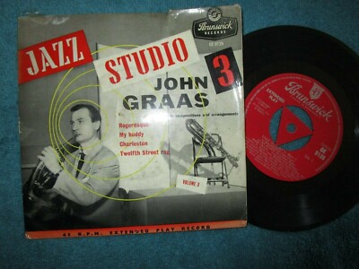 John Graas    Jazz Studio 3 Part 3 Brunswick OE 9139 Vinyl 7inch EP Single