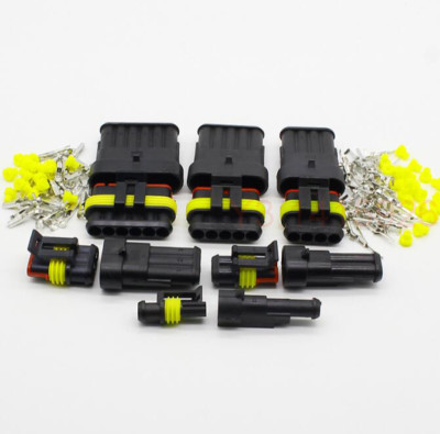 15Kits 2 3 4 Pin Way Sealed Waterproof Electrical Connector Plug - View #7