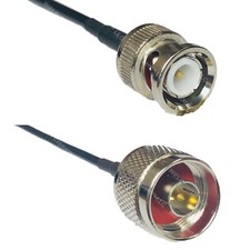 RG174 BNC MALE to N MALE Coax RF Cable USA-Ship Lot
