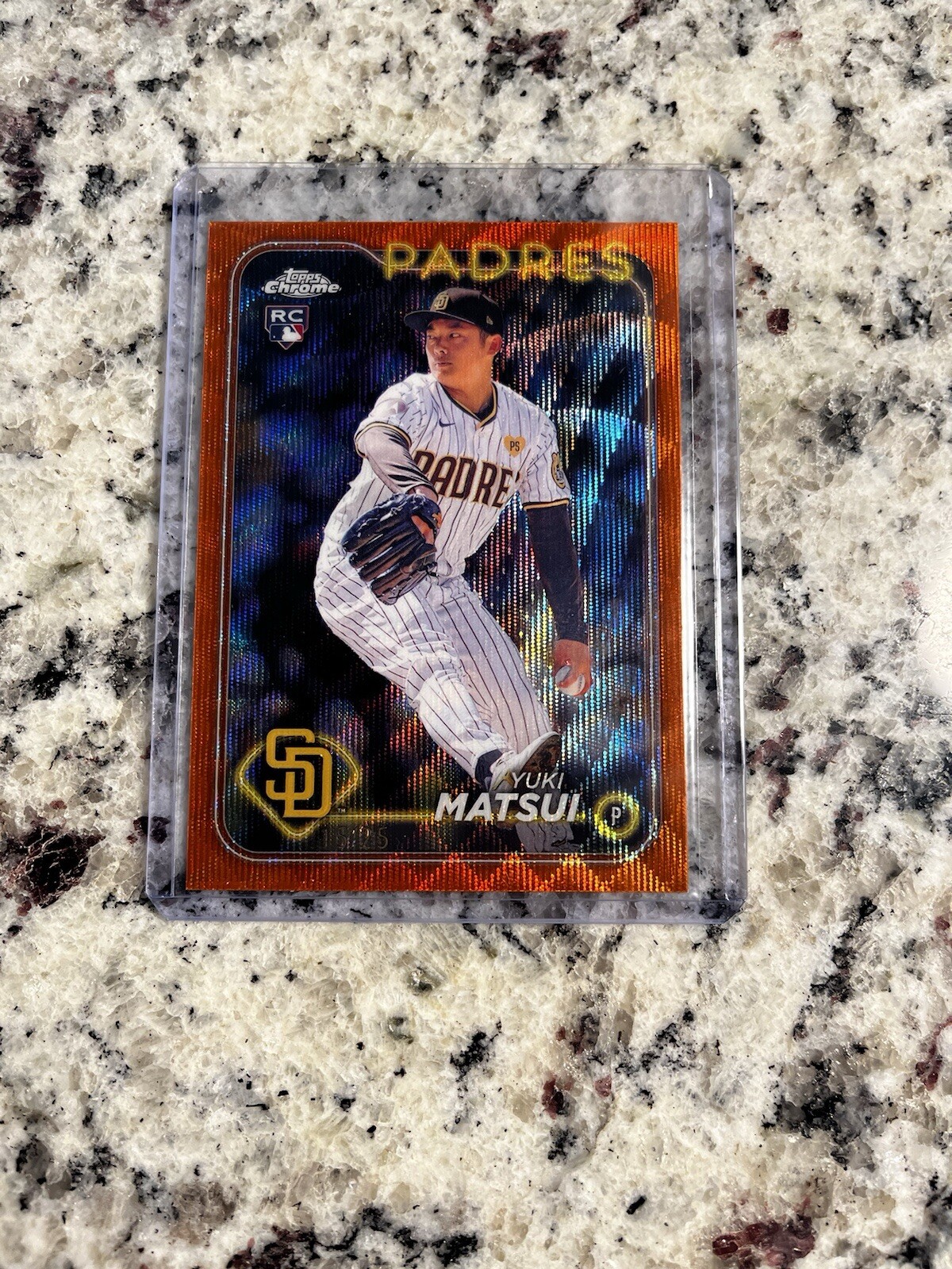 2024 Topps Chrome - Orange Wave Refractor #116 Yuki Matsui 15 /25 (RC)