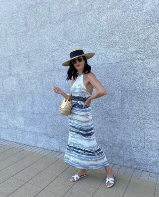 zara multicolor knit dress Pre-Loved Zara Multicolor Knit Maxi Dress