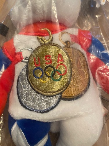 Team Ring Bears USA 2004 Olympic Plush Bear 672/3567 Edition 8" Toy RARE SEALED - Picture 6 of 10