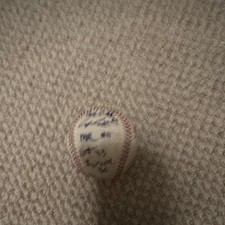 MLB Original Autographed Baseball with Multiple Signatures