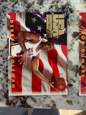 1993-94 FLEER ULTRA NBA USA BASKETBALL TEAM CARD DERRICK COLEMAN #361