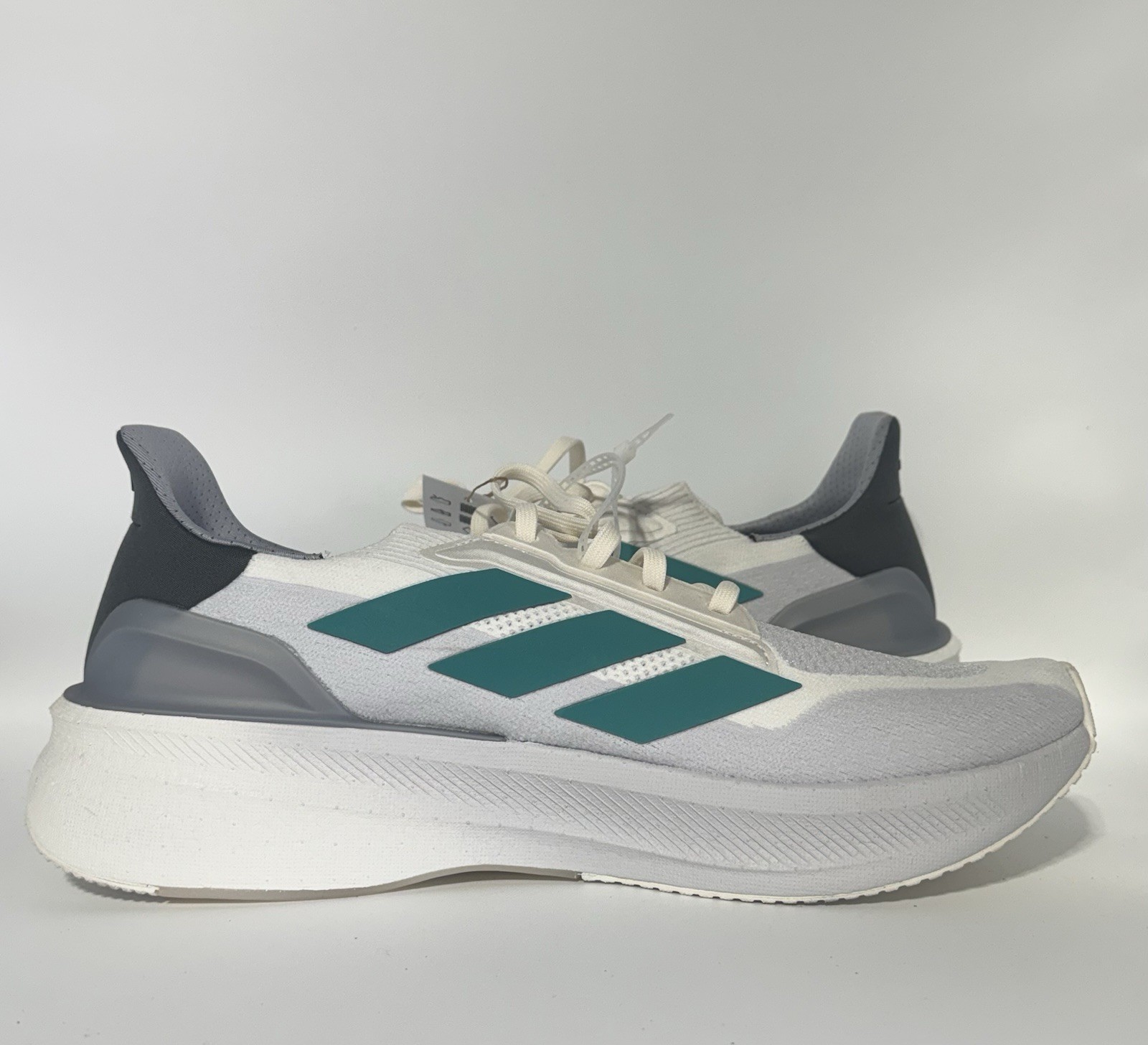 New Adidas Ultraboost 5X Running Shoes Men's 12.5 Core White Pure Teal JI3244 thumbnail 3