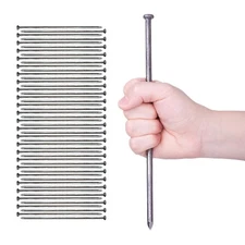 Landscape Spikes 10 Inch 50 Counts Metal Landscape Edging Anchoring Spikes, H...