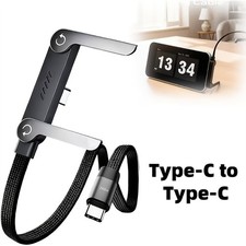 Fast Charging Foldable Bracket Type-C Data Cable with Built-in Holder Adjustable