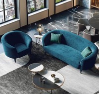 Samt Sofagarnitur 3+1 Sitzer Wohnlandschaft Sitz Design Couch Lounge Sofas MöBel