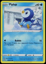 Carta Pokemon Piplup 035/172 stelle brillanti comuni quasi nuova