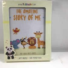 KiddosArt Baby Memory Book The Amazing Story Of Me Happy Animals My Very First