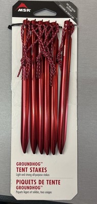 MSR Groundhog Stake Kit (6 Stakes) Länge 19 cm Farbe red 6-er Packung Zelthering