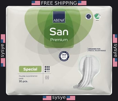 Abena San Fecal Incontinence Pads - 30 Count, Specially Designed Care