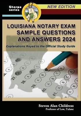 Steven Alan Chi Louisiana Notary Exam Sample Questions and Answer (Taschenbuch)