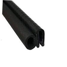 Trim Seal with Side Bulb, Bulb Diameter 3/8 Inch, Fits Edge 1/16 Inch - 25 Feet