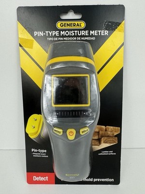 General MM7 Pin Type Digital Moisture Meter for Water Damage Mold Prevention New