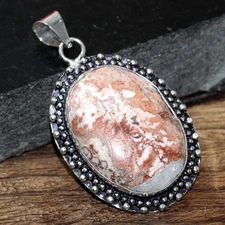 925 Silver Plated Mexican Laguna Lace Jewellery Pendant Handmade Size 2" GW