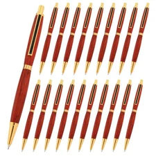 Slimline Pencil Kit, Gold  Finish with Black Striped Clip, 20 Pack, Legacy