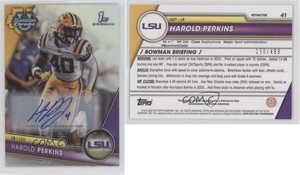 2023 Bowman U Chrome Prospect Refractor /499 Harold Perkins #41 Auto