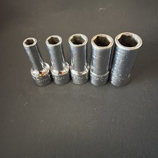 Mac Tools 5 Pc. 38 Drive Sae Deep Socket Set 14-12 6-point Xd