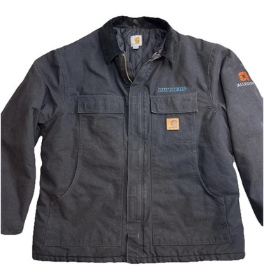Carhartt Men s Canvas Artic Quilt Lined Chore Construction Jacket Black XL