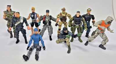 Chap Mei, Lanard,  GI Joe Action Figures Mixed Lot of 10