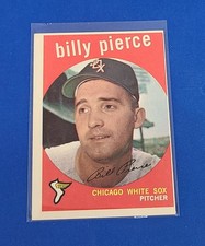 1959 Topps   #410 Billy Pierce  Chicago White Sox Baseball Card E3