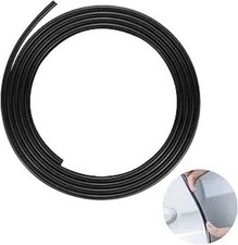 Car Door Edge Guards Chrome Black Universal U Shape Mou Color: BlackSize: 16FT