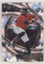 2020 Panini Select Premier Cracked Ice Prizm 25/25 Carlos Santana #115 4p5
