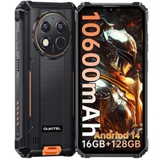 OUKITEL WP28S Rugged Smartphone Android 14 10600mAh 16GB+128GB NFC/GPS