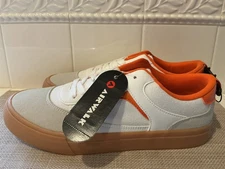 Airwalk Men's Size 11 Huntington Sneakers  Shoes Skateboard Skate White/Orange